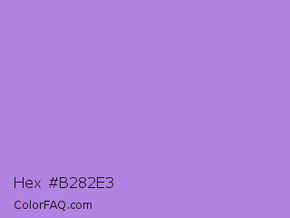 Hex #b282e3 Color Image