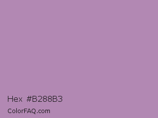 Hex #b288b3 Color Image