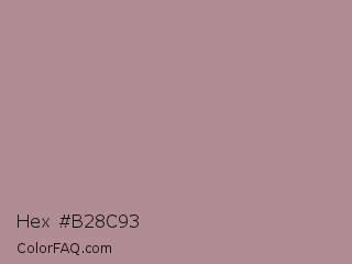 Hex #b28c93 Color Image