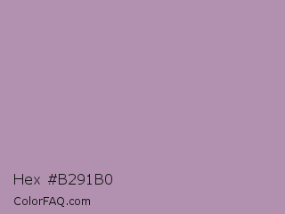 Hex #b291b0 Color Image