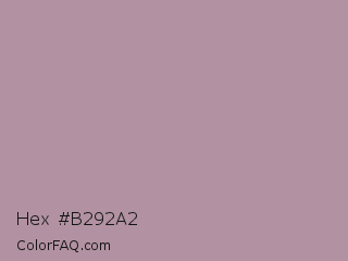 Hex #b292a2 Color Image