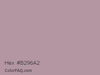 Hex #b296a2 Color Image