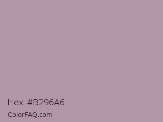Hex #b296a6 Color Image