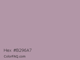 Hex #b296a7 Color Image