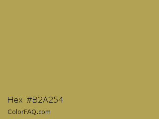Hex #b2a254 Color Image