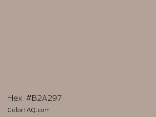 Hex #b2a297 Color Image