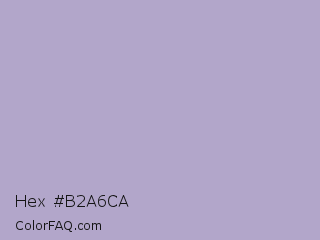 Hex #b2a6ca Color Image