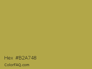 Hex #b2a748 Color Image