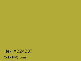 Hex #b2ab37 Color Image
