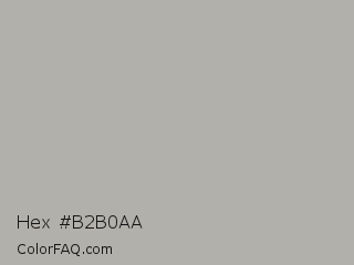 Hex #b2b0aa Color Image