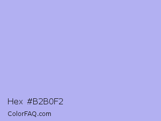 Hex #b2b0f2 Color Image