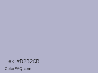 Hex #b2b2cb Color Image