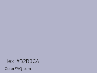 Hex #b2b3ca Color Image