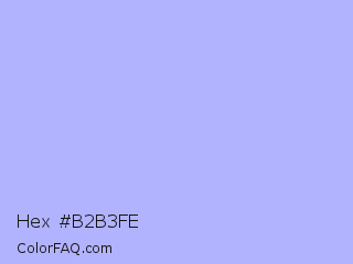 Hex #b2b3fe Color Image