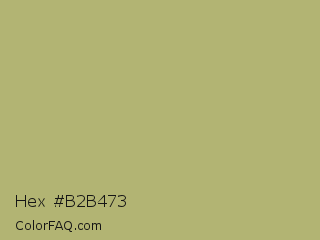 Hex #b2b473 Color Image