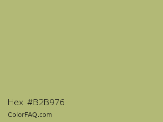 Hex #b2b976 Color Image