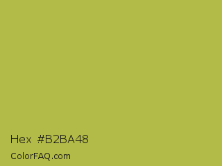 Hex #b2ba48 Color Image