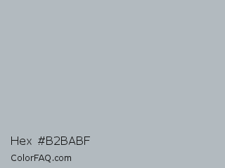 Hex #b2babf Color Image