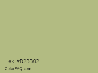 Hex #b2bb82 Color Image