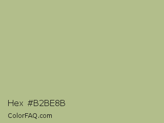 Hex #b2be8b Color Image