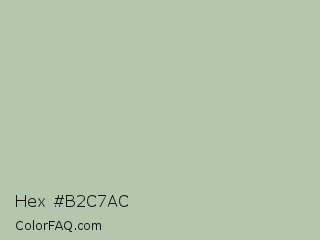 Hex #b2c7ac Color Image