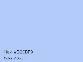 Hex #b2cbf9 Color Image