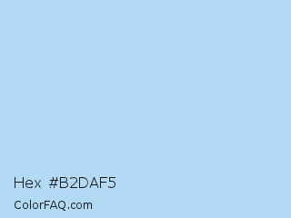 Hex #b2daf5 Color Image