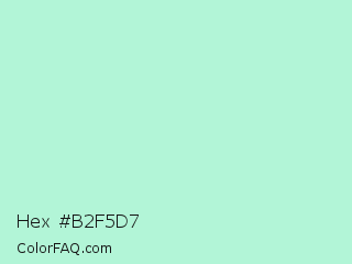 Hex #b2f5d7 Color Image
