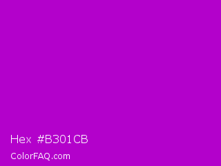 Hex #b301cb Color Image