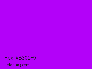 Hex #b301f9 Color Image