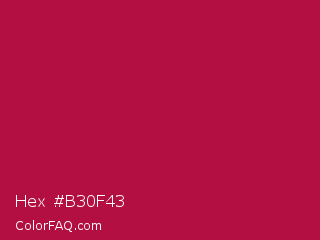 Hex #b30f43 Color Image