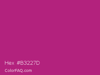 Hex #b3227d Color Image