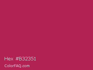 Hex #b32351 Color Image