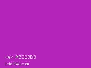 Hex #b323b8 Color Image