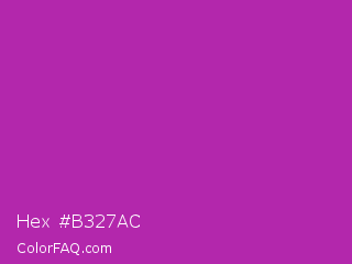 Hex #b327ac Color Image