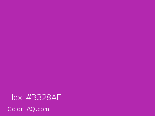 Hex #b328af Color Image
