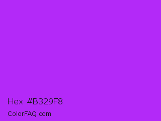 Hex #b329f8 Color Image