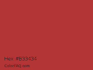 Hex #b33434 Color Image