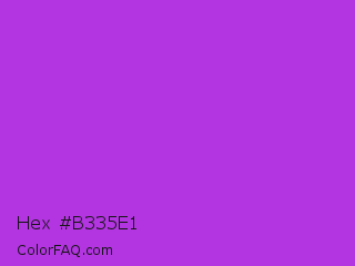 Hex #b335e1 Color Image