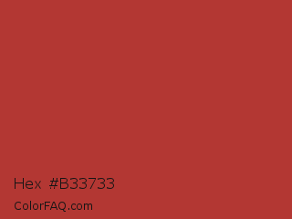 Hex #b33733 Color Image