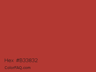 Hex #b33832 Color Image