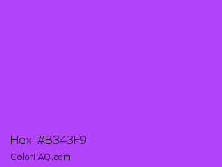 Hex #b343f9 Color Image