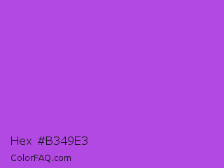 Hex #b349e3 Color Image