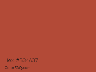 Hex #b34a37 Color Image