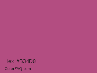Hex #b34d81 Color Image