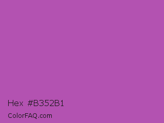 Hex #b352b1 Color Image