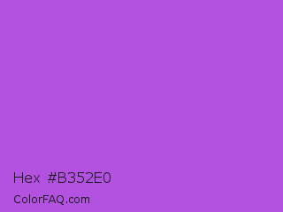Hex #b352e0 Color Image