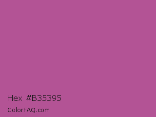 Hex #b35395 Color Image