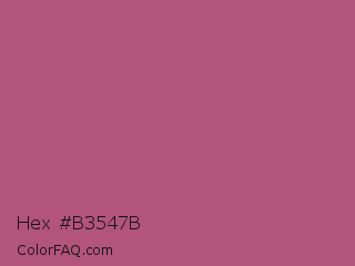 Hex #b3547b Color Image