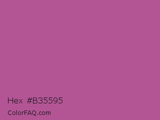 Hex #b35595 Color Image